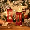 Christmas Snowflake Telephone Booth Crystals Portable Decoration Shatterproof Plastic Indoor Holiday Display