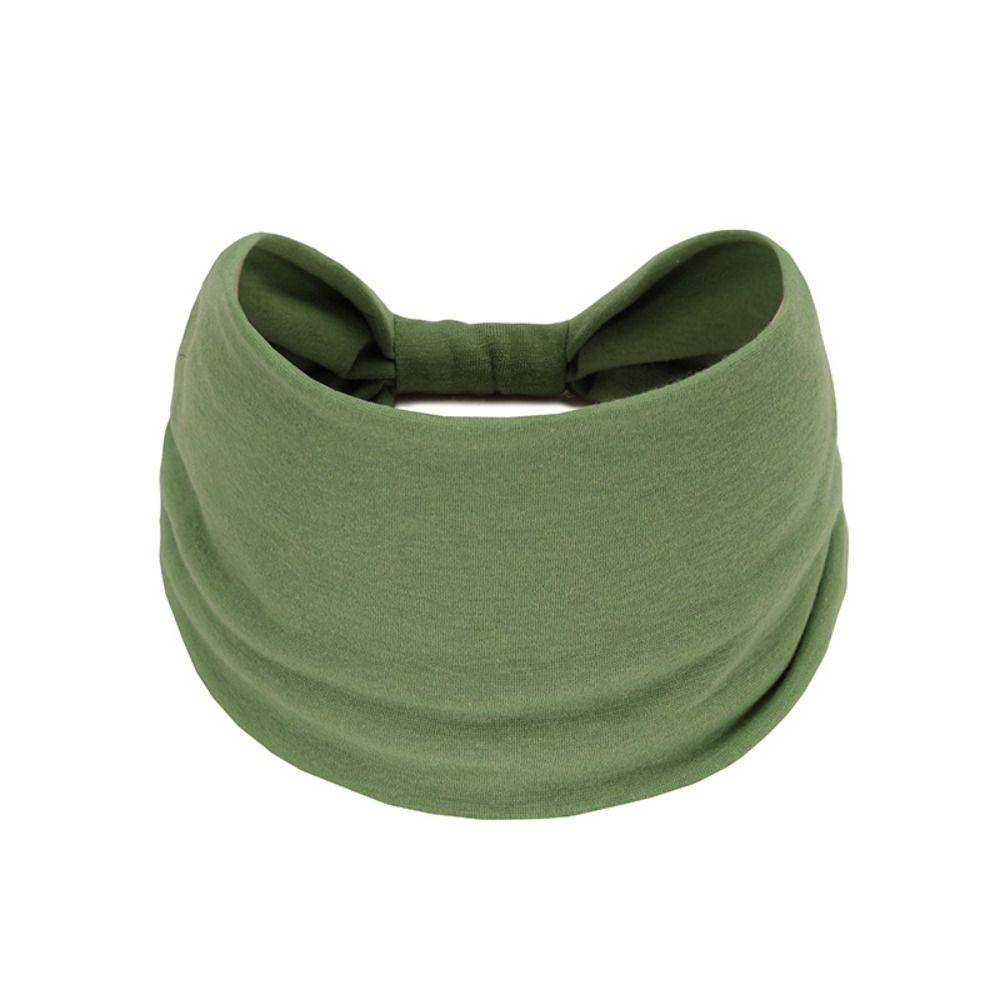 Knyttet Yoga Hårbånd Elastisk Sportshodebånd Mote Bredt Hårbånd Kvinner