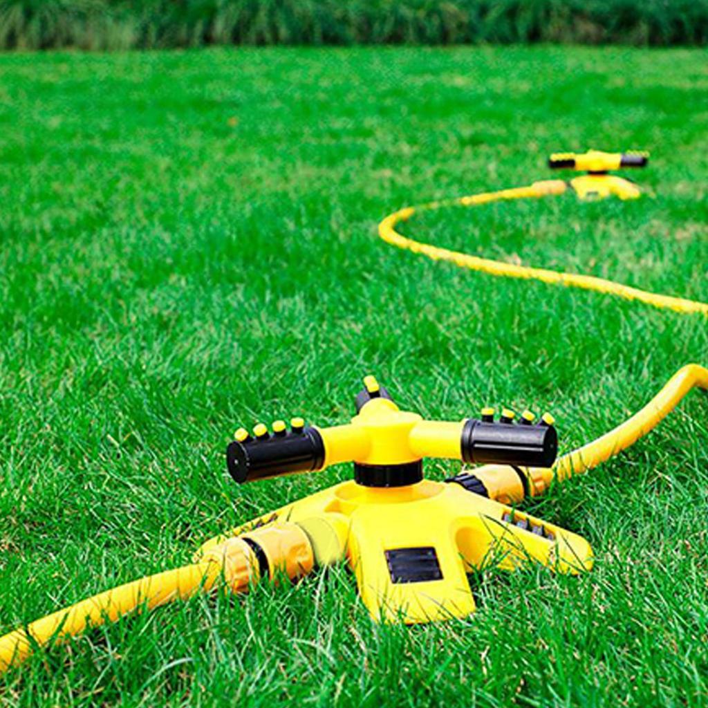 Lawn Sprinkler Garden Grass Watering Yard Sprinkler 360 Degree Rotating Irrigation System Automatic with Adjustable Spray