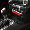 For 2015- Ford Mustang Red Interior Center Control Button Switch Cover Trim