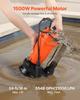 1500W Tauchschmutzwasserpumpe, 21000 L/H, Gusseisen Tauchschacht-Abwasserpumpe mit Automatik-Schwimmerschalter, 18m Max. Förderhöhe, Abpumpen von schmutzigem und klarem Wasser,