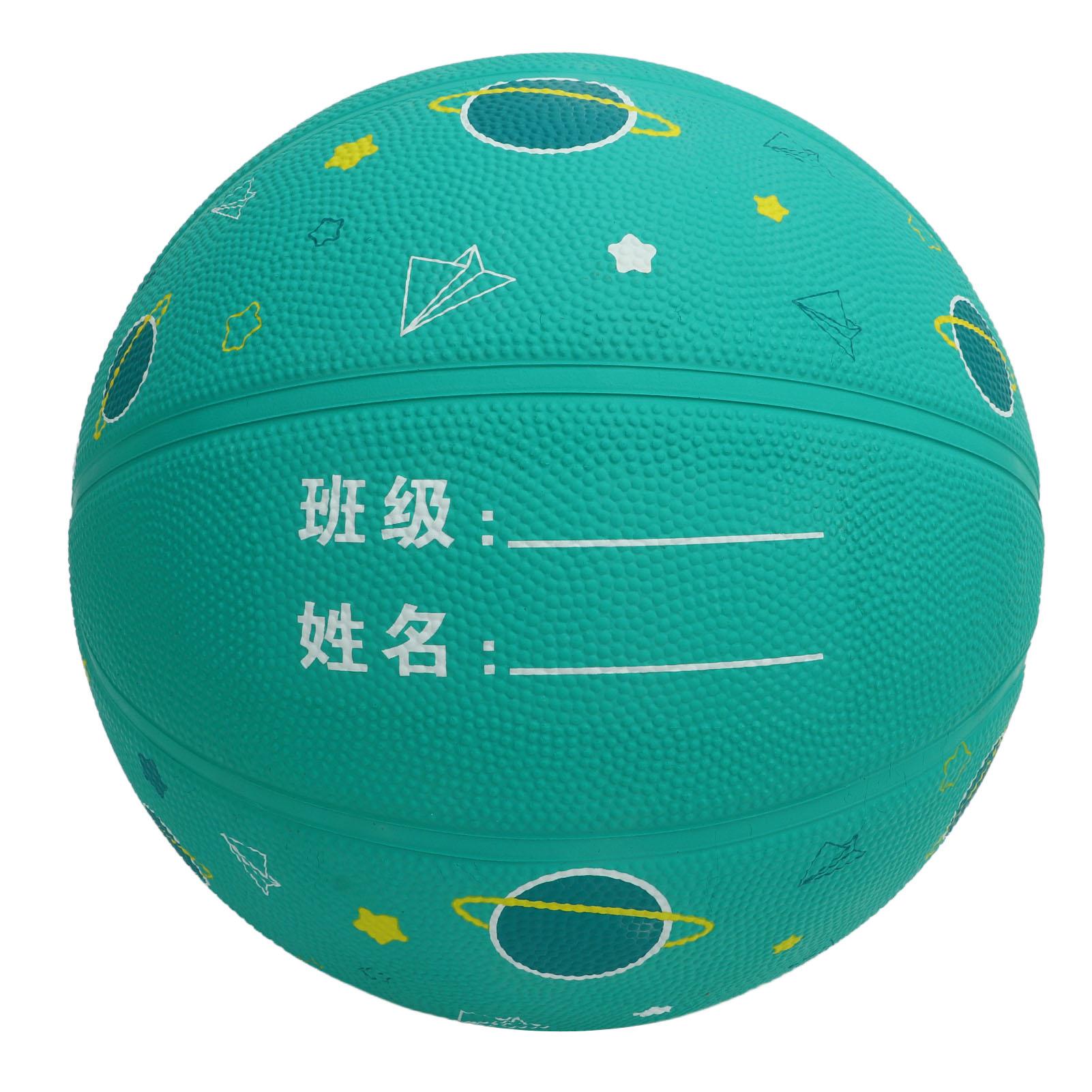 Kids Rubber Basketball High Elasticity Abrasion Resistant Cute Cartoon Basketball for Children Size 5