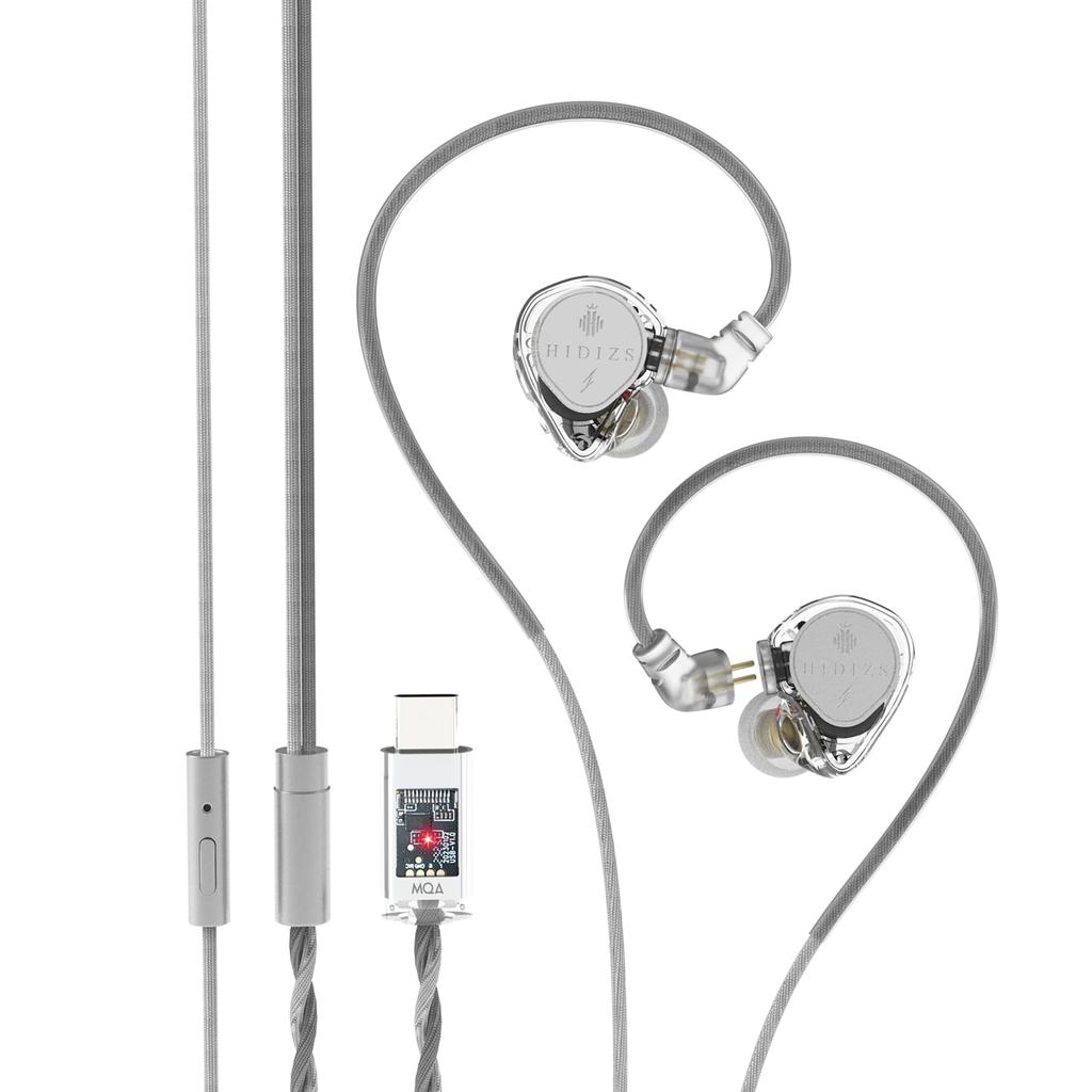 HIDIZS ST2 Nebula with ESS ES9218AC Pro Chip Dual Magnetic Circuit Dynamic with Microphone In-Ear Monitors, Wired, Type-C, Microphone, DAC,