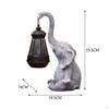 Olifant Buiten Tuinbeeld Landschapslamp met Zonne-Lantaarn Beeldje, Creatief