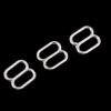 100 Alloy Bra Strap Adjustment Sliders 8 Shape Buckle Sewing Fastener Clips for Undergarment Bikini and Lingerie Accessories