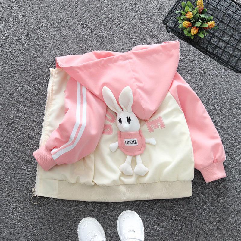 Cartoon Kapuzenoberteile Jungen und Mädchen Herbstjacke Frühling und Herbst Abschnitt der Kinder Herbst Dünne Jacke Kleines Baby
