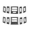 Kolfiber Central Luftkonditioneringsutblås AC-uttag Instrumentpanel Högtalare Panel Dekor M Tillbehör För BMW E90 E92 E93 3-serie