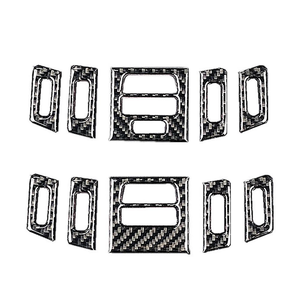 Kolfiber Central Luftkonditioneringsutblås AC-uttag Instrumentpanel Högtalare Panel Dekor M Tillbehör För BMW E90 E92 E93 3-serie