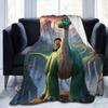 The Good Dinosaur Arlo Spot Gebreide Deken Schattige Cartoon Flanellen Plaid Dekens Beddengoed Bank Ultra-Zacht Warm Sprei Draagbaar