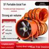 Mobile 220V Axial Fan: Industrial Tunnel Exhaust Blower with Copper Ventilation.