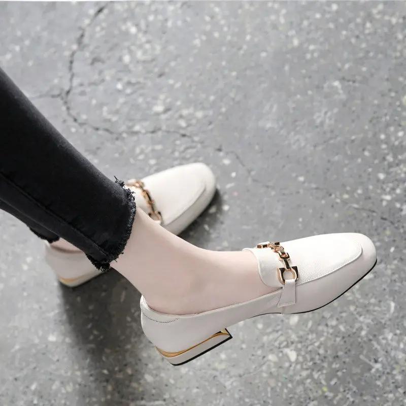 Woman PumpsLoafers Moccasins Shoes for Women Loafers Low Heel Elegant Square Toe Non Slip Quick Delivery Luxury Brand Chic Point