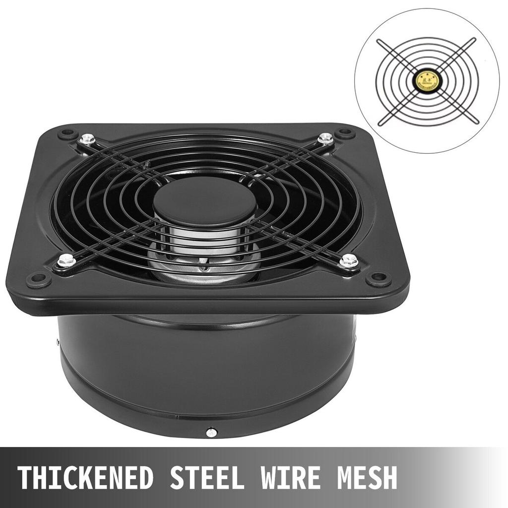 Industrial Ventilation Extractor Metal Axial Exhaust 250MM/10 Inch Air Puller Fan (250MM/10 Inch)