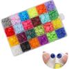 [240 Sets] Snap Buttons, T5 (12mm) Resin Plastic Snap Buttons, 24 Colors Seamless Snap Buttons with Storage Box