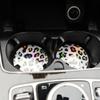 2 Pcs Car Cup Holder Aurora Coasters Set Dust-absorbing Auto Car Cup Holder Soft Rubber for Women