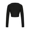 Women's Fashionable Solid Color Round Neck Long Sleeved Casual T-shirt Casual Top