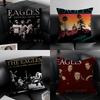 The EEagles Band Cushion Cover Pillow Case Antidustmite Invisible Zipper Silky Plush Cushion