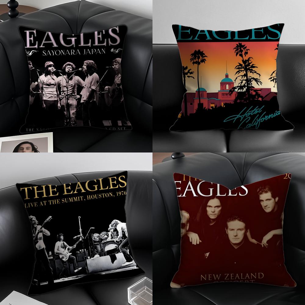 The EEagles Band Cushion Cover Pillow Case Antidustmite Invisible Zipper Silky Plush Cushion