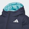 Adidas Down Jacket Duck Down Reversible Casual Warm Windproof Mid-Length Kids outerwear Legendary-Ink-Blue Light-Mint KC2817