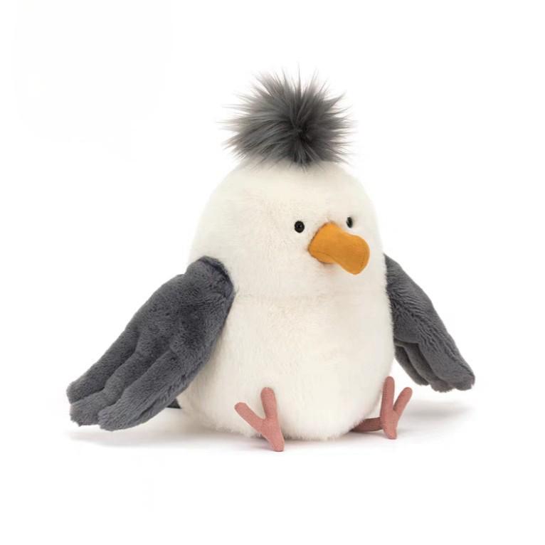 Flauschige Möwe Plüschpuppe - Weiches und tröstendes Stofftier für Mädchen