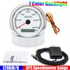 7 Color Light 60/120KMH 85MM GPS Speedometer Gauge Motorcycle Boat Car Truck Speed Gauge Meter with GPS Antenna Waterproof 9-32V