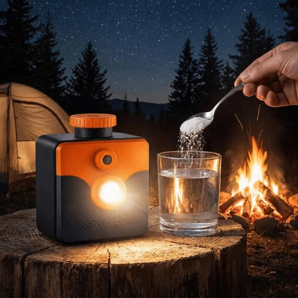 Keine Batterie Salzwasserlampe Salzwasserbetrieben Salzwasserlampe Outdoor Notfalllampe Outdoor Wandern