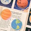 Planet-Themed Round Note Pads Creative Earth Moon Self-Adhesive Memo Pads for Students Practical Office School Supplies