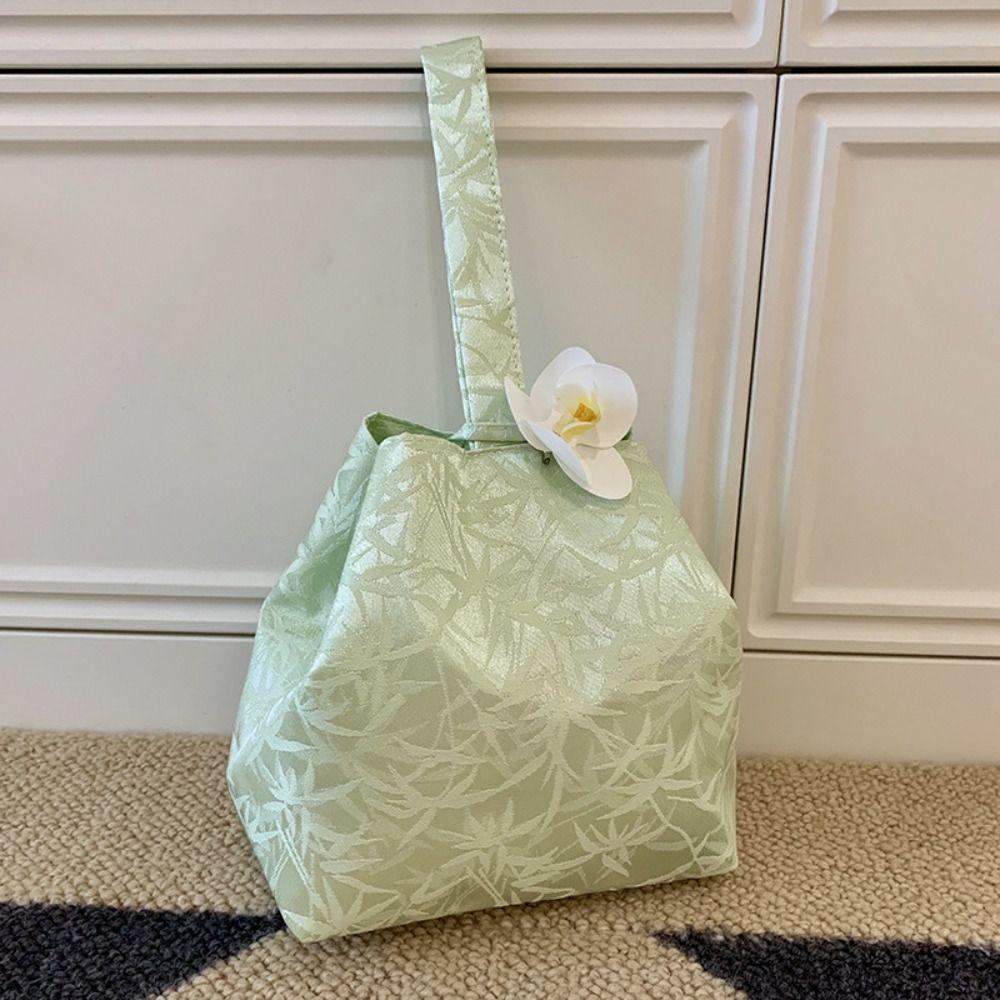 Cloth Hanfu Flower Knot Wrist Bag Orchid Flower Pendant Small Purse Bag  Shopping