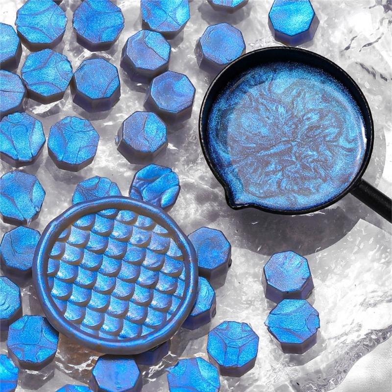 100Pcs Glitter Wax Sealing Beads for Wax Seal Stamp, Wax Seal Beads for Gift Wrap, Invitation Envelope