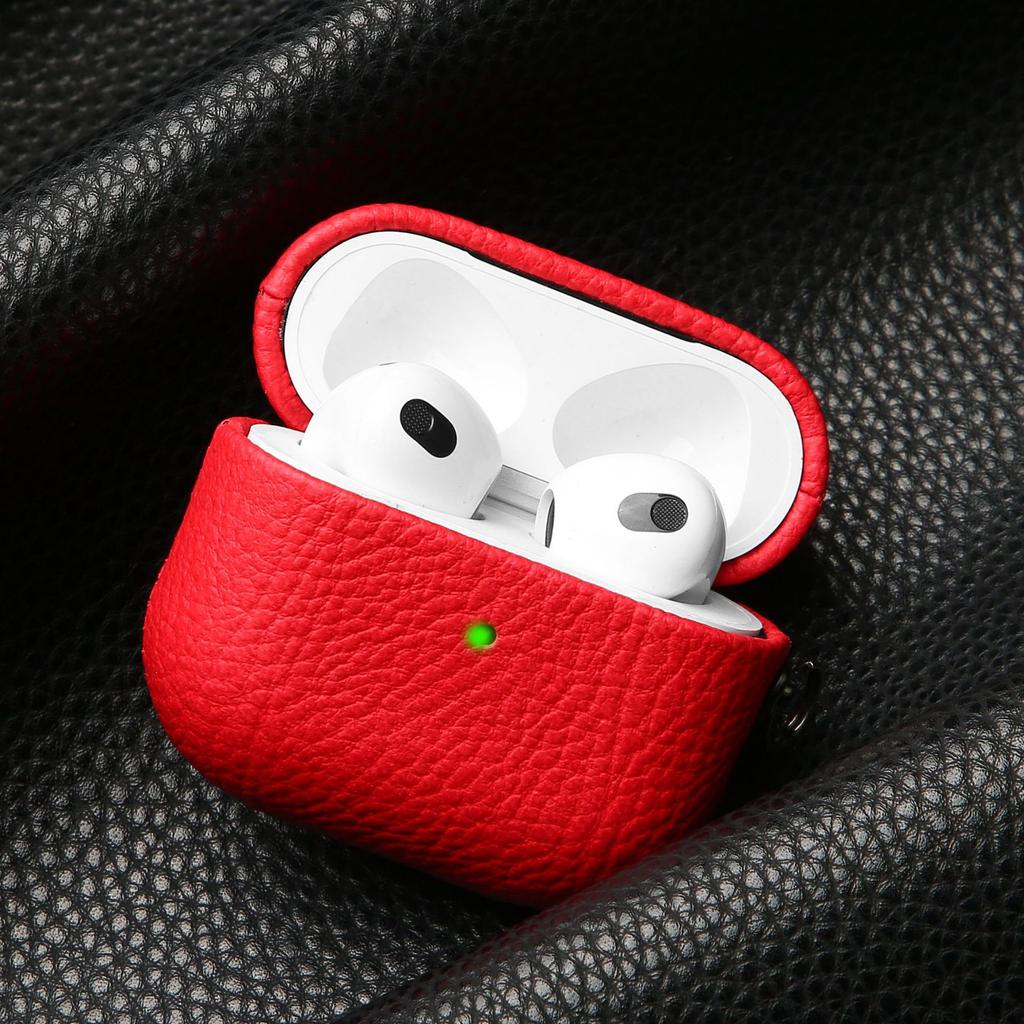 Geeignet für Airpodspro3 Bluetooth Headset Schutzhülle Airpodspro2 Litschi-Muster Schutzhülle