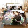Anime Demon Slayer Bedding Sets Hot Kamado Nezuko  Duvet Cover Set for Teens Girls Cartoon Twin Single Full Bed Linen For Gift
