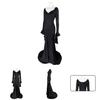 Sexy Morticia Addams Dress Gothic Cosplay Suit From The Addams Family