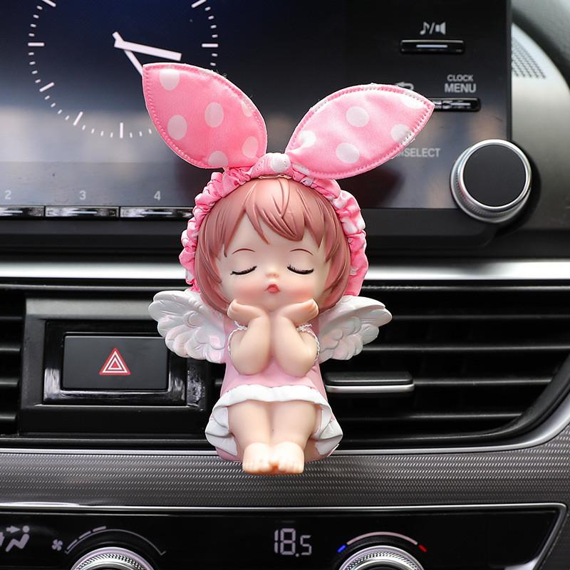 Niedlicher Anne Dekorativer Auto-Duftclip für Lüftungsschlitz Langanhaltende Aromatherapie für Autoinnenraum Auto-Klimaanlagen-Duftchip Auto-Ornament