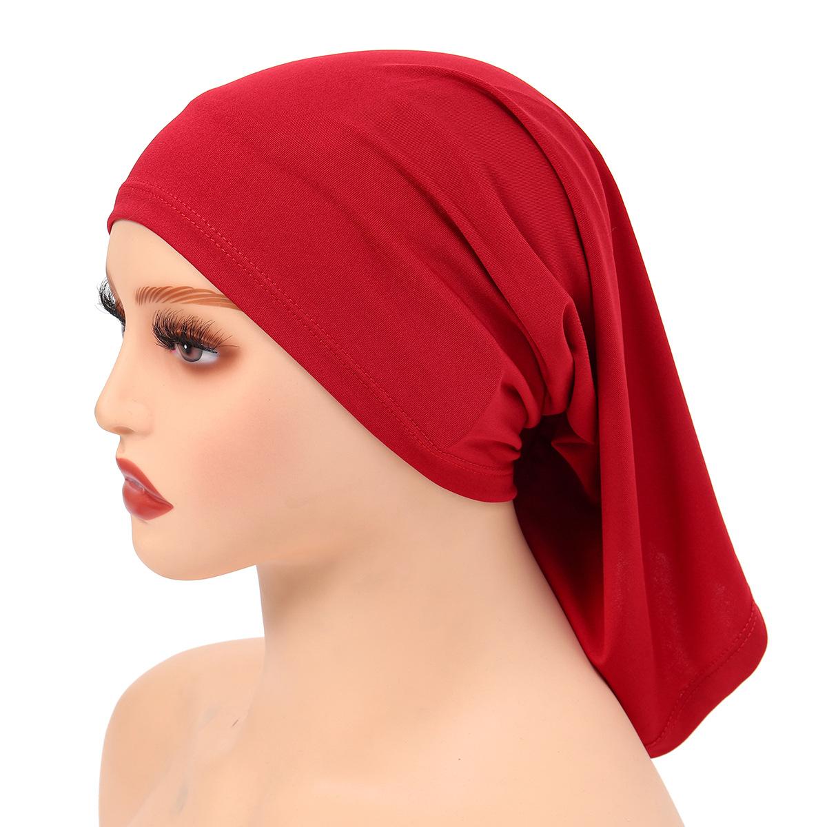 

JYL TS DIY Плетеная тюрбан-шапка с перекрестной повязкой Мусульманская шапочка из молочного шелка winered банан мания