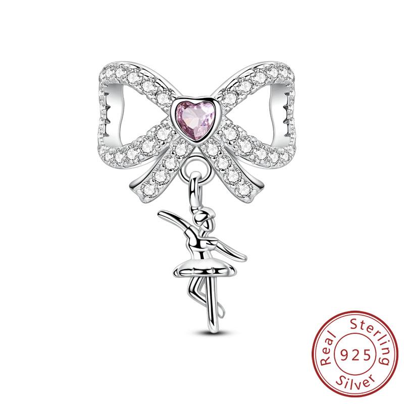 New Original Charms Beads Pendants Copper Cute Cat Paw Bow Apple Heart Charms Fit Bracelets Necklaces Women Jewelry