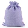 10/5Pcs Jute Drawstring Natural Burlap Bag Jute Gift Bags Multi Size Jewelry Packaging Wedding Diy Burlap Bags Customizable Logo