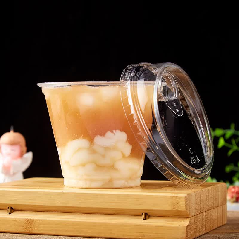 Disposable Plastic Cups for Cold Drinks & Sundaes
