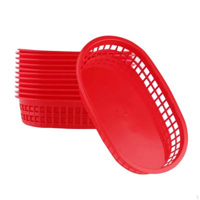 12 Stück Fast Food Körbe Restaurant Große Retro Servierplatten Deli für