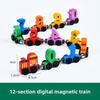 Wooden Magnetic Number Letter Lion Toy For Toddler Educational Play And Early Learning
