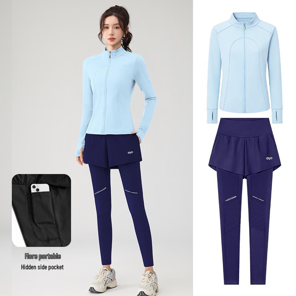 Autumn & Winter Quick-Dry Two-in-One Velvet Sports Pants for Running & Outdoor Fitness