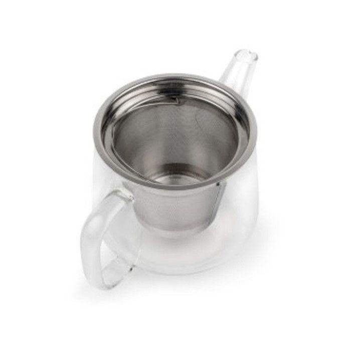 Théière - bredemeijer - petite - verre transparent - 1,1 l - filtre en acier inoxydable