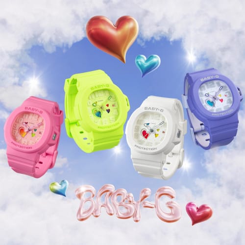 Casio Baby-G PLAYFUL HEARTS SERIES BGA-10-7AJF Women's White Watch