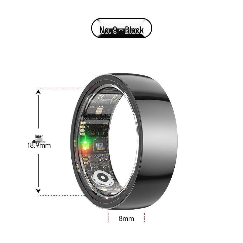 Smart Ring: Heart Rate, Blood Oxygen, Sleep Monitor & Waterproof Pedometer