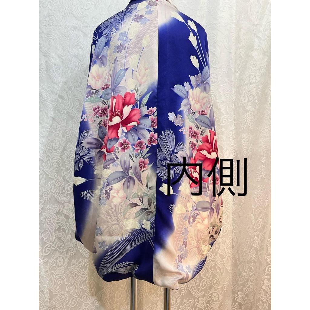 Used Momonga Coat Furisode Remake B Item Shawl Souvenir Kimono Haori Free Size Kimono Kimono Remake 641