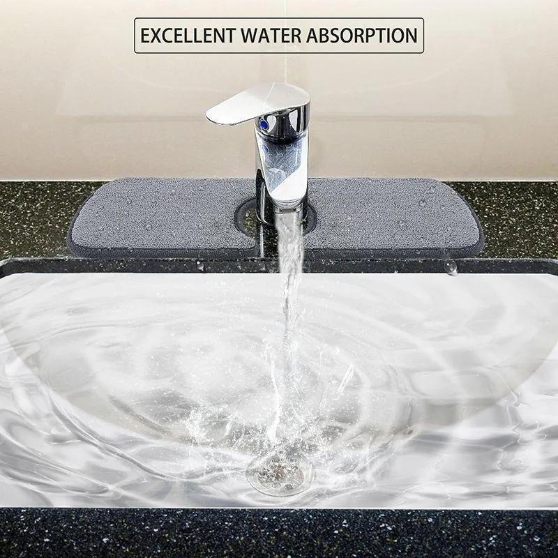 Home Kitchen Sink Splash Mat Faucet Splash Catcher Countertop Absorbent Mat For Kitchen Bathroom Drying