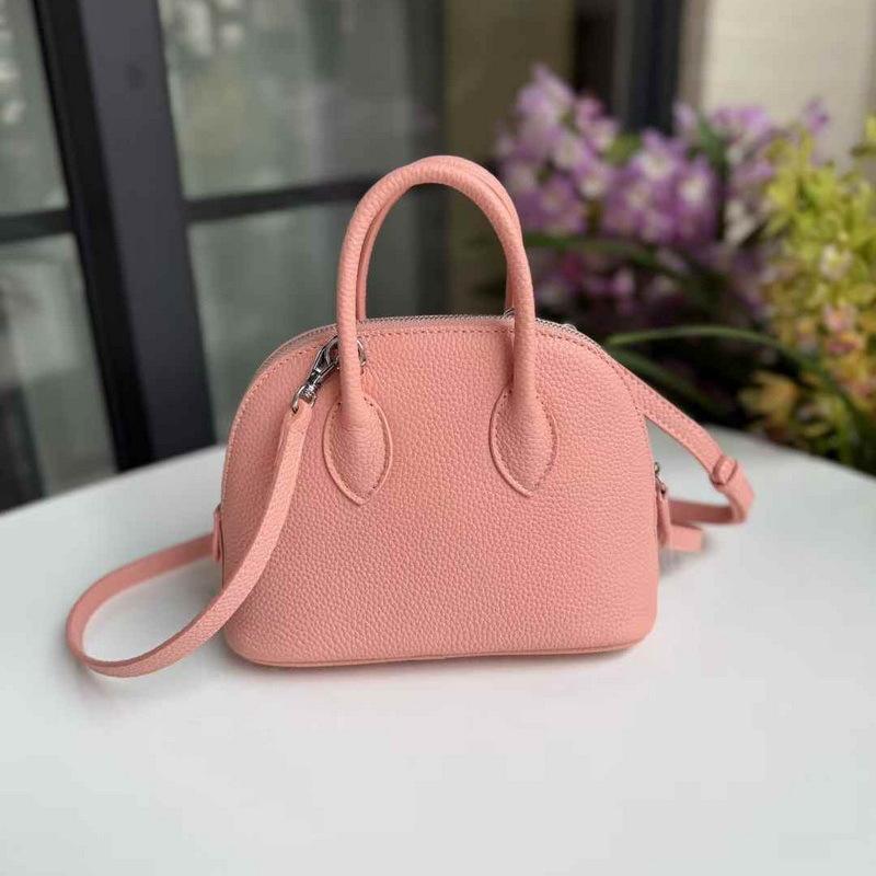 Leather women's bag Li pattern 19 mini shell bag fashion high-end portable messenger temperament bowling bag