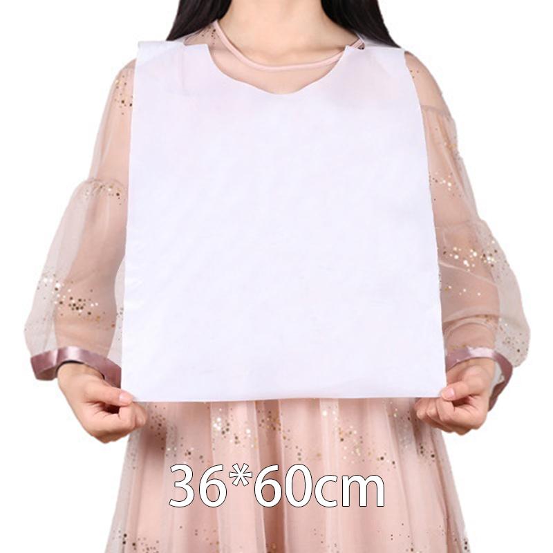 100Pcs Disposable Plastic Aprons Waterproof Anti-Oil Sleeveless Bib with Cute Crab Print for Adult Cooking Hot Pot Party Kitchen