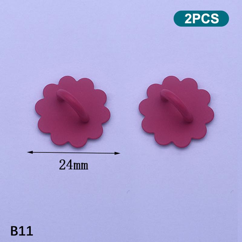 2Pcs Adhesive Metal Phone Charm Holder Smooth Edge Sticky Pendant Hook Finger Ring Grip for  Android Phone Case