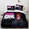 Cartoon Game Friday Night Funkin Bedding Set Duvet Cover Bed Set Quilt Cover Pillowcase Comforter King Queen Size Boys Adult