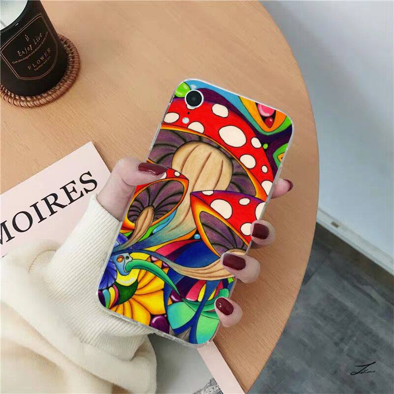 

Мягкий чехол MaiYaCa с красочным психоделическим триповым рисунком для iPhone 12pro max 11 pro XS MAX 8 7 6 6S Plus X 5S SE 2020 XR iphone 13promax