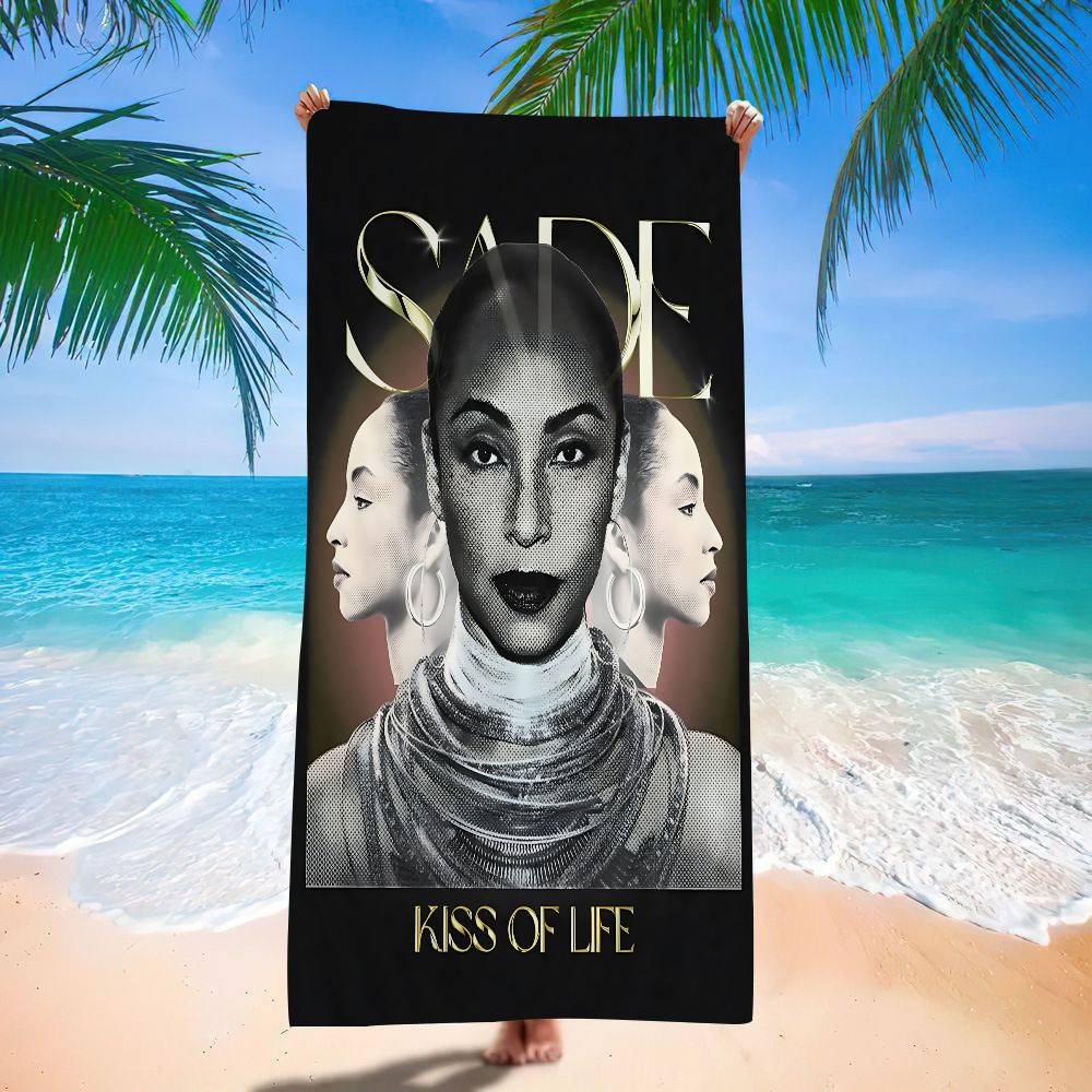 Popular Singer S-sade Microfiber Blanket Quick Drying Beach Towels Oversized Printing Super Absorbent Pool Towel Blanket
